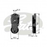 Galet tendeur de courroie d'accessoire Chrysler : Neon, PT Cruiser, Mini Cooper  T38405 Gates VH