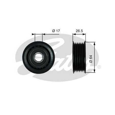 Galet tendeur courroie accessoire : Audi, Chrysler, Daewoo, Jeep, Lancia, Mercedes, Skoda, Ssangyong, Volkswagen T38099 Gate...