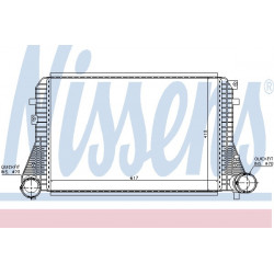 Intercooler, échangeur air Audi : A3, TT, Seat : Altea, Leon, Skoda : Octavia, Superb, Volkswagen : Golf, Passat, Tiguan, Tou...