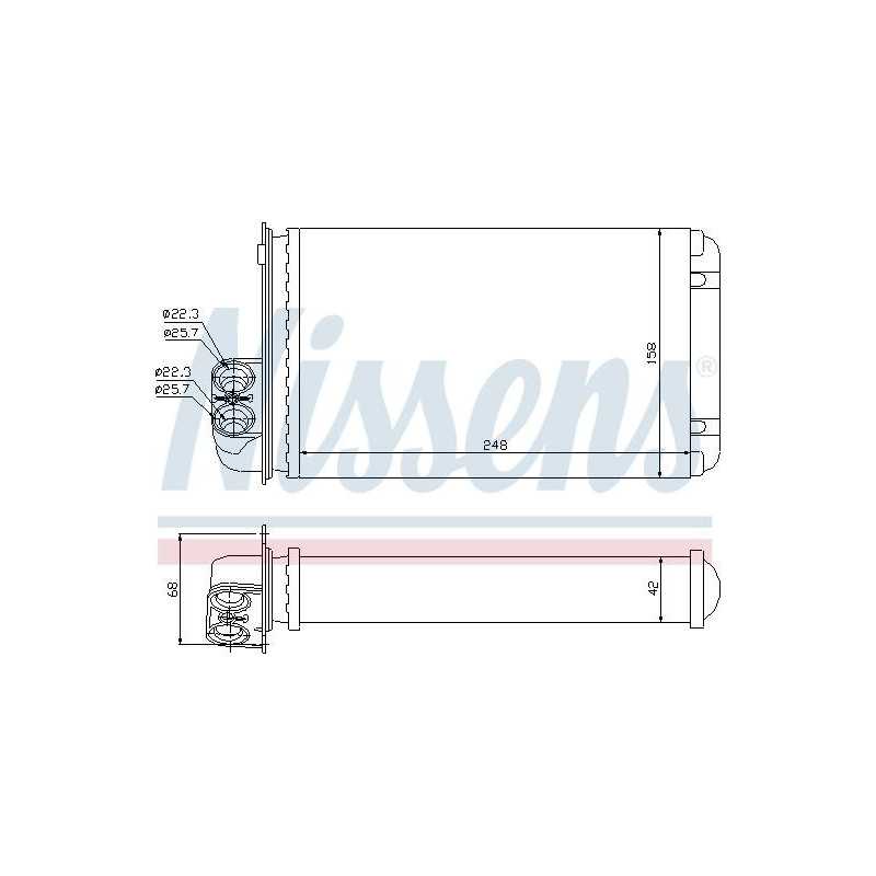 Radiateur de chauffage Peugeot 406 21048 First VH