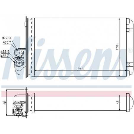 Radiateur de chauffage Peugeot 406 21048 First VH