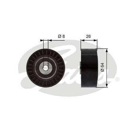 Galet enrouleur de courroie d'accessoire Audi A3, Seat : Ibiza, Leon, Toledo, Skoda Octavia, Volkswagen : Bora, Golf 4, Polo ...
