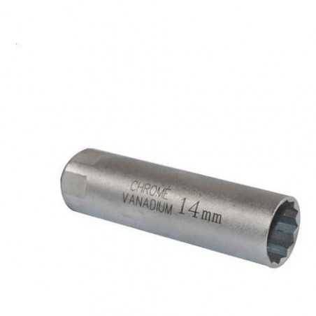 Douille de clé à bougies 3/8" Douze pans 14mm Z-4376 Outillage