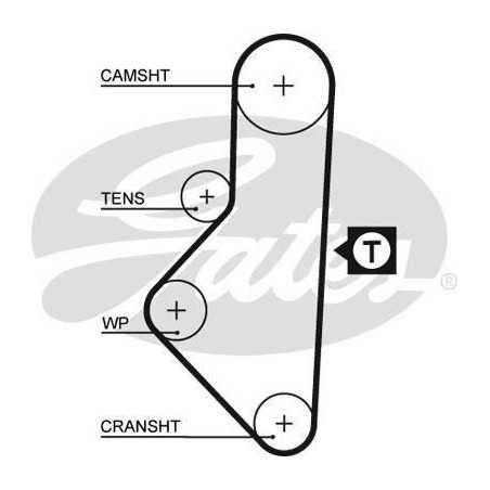 Courroie de distribution Citroen : BX, Zx, Peugeot : 205, 305, 309, 405 G5050XS Gates VH