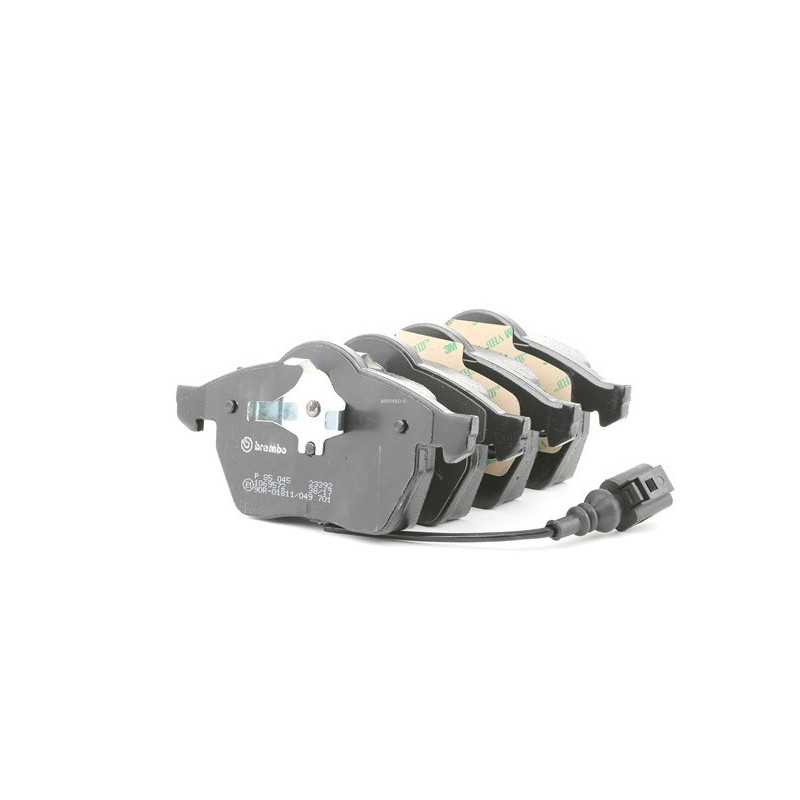 Jeu de 4 plaquettes de frein avant ( BREMBO ) Audi : A3, TT, Seat : Ibiza, Leon, Skoda Octavia, Volkswagen : Bora, Golf 4 P85...