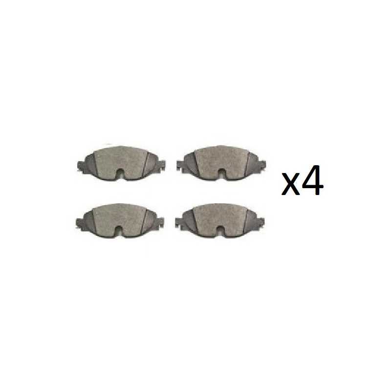 4x Plaquettes de Frein Avant - Audi A3 TT Q2 Seat Ateca Leon Skoda Octavia Superb VW Caddy Golf 7 Passat Tiguan LP2698 FIRST ...