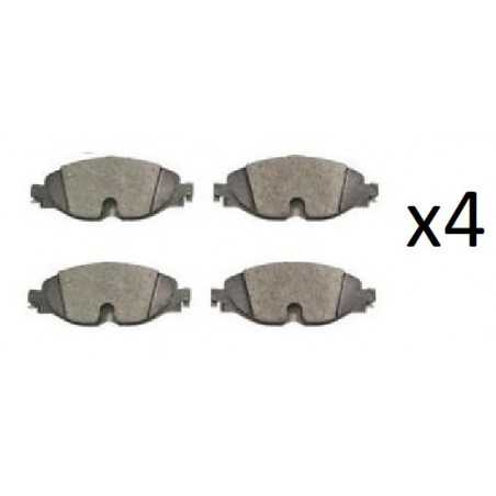 4x Plaquettes de Frein Avant - Audi A3 TT Q2 Seat Ateca Leon Skoda Octavia Superb VW Caddy Golf 7 Passat Tiguan LP2698 FIRST ...