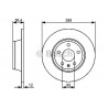 Jeu de 2 disques de frein arrière Audi TT 0986479465 Bosch VH