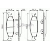 Jeu de 4 plaquettes de frein avant Jeep Grand Cherokee 0986424666 Bosch VH