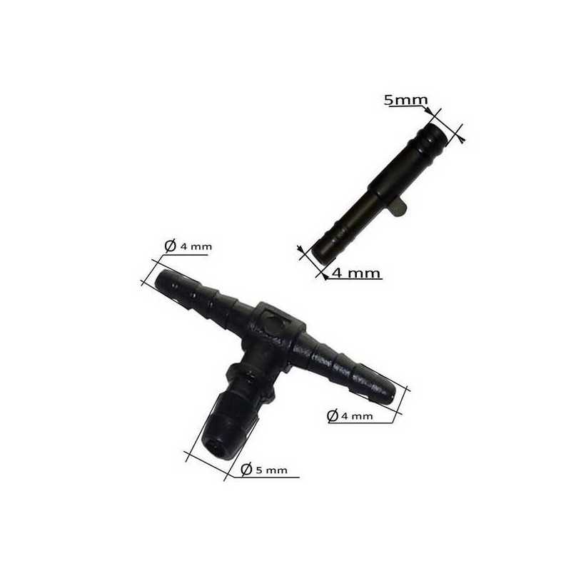 Reducteur et T de Tuyau de Lave Glace - diametre 5/4mm ALG10213K FIRST Outillage