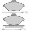 Jeu de 4 plaquettes de Frein Avant - Citroen Xantia 1.9 Td 2.0 i Hdi 9857