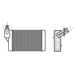 Radiateur de Chauffage - Vw Golf 2 3 4 Passat Audi A3 96001 BF-AUTOPARTS CHAUFFAGE/CLIM