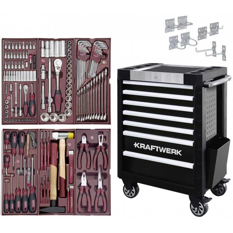 Servante d'Atelier TRIO 7 Tiroirs COMPLETO - 150 outils 102.400.505