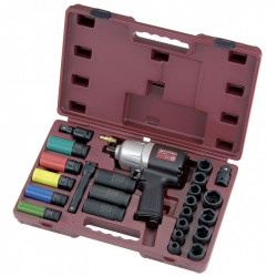 Coffret de Cle a Chocs 1/2 Pouces 1486 Nm + Outils Douilles 1/2 Pouces 3837K