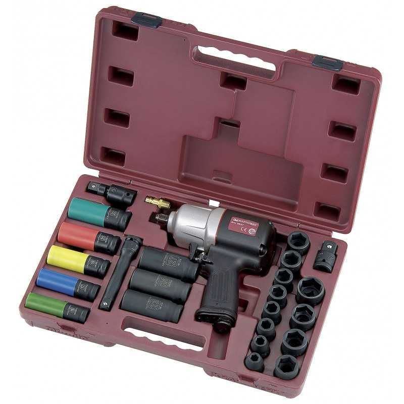 Coffret de Cle a Chocs 1/2 Pouces 1486 Nm + Outils Douilles 1/2 Pouces 3837K