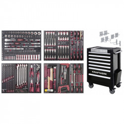 Servante d'Atelier TRIO 7 tiroirs + d'outils COMPLETO EVA - 236 pcs 102.400.520