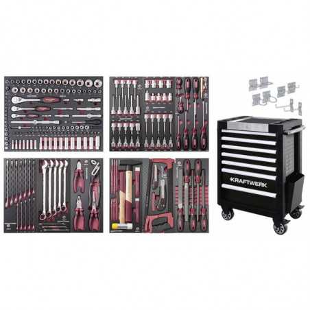 Servante d'Atelier TRIO 7 tiroirs + d'outils COMPLETO EVA - 236 pcs 102.400.520