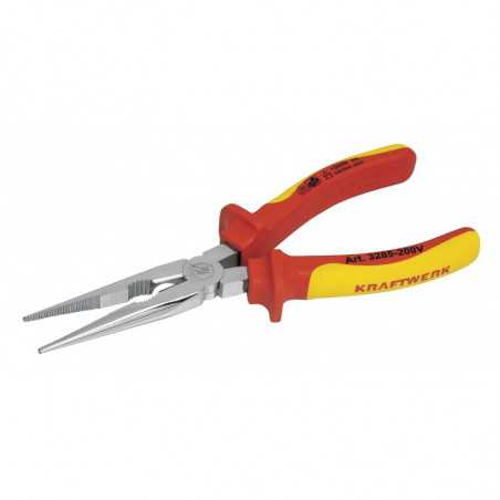 Pince à Bec Demi-Rond ErgoKraft Isolée 1000V - 200 mm 3285-200V