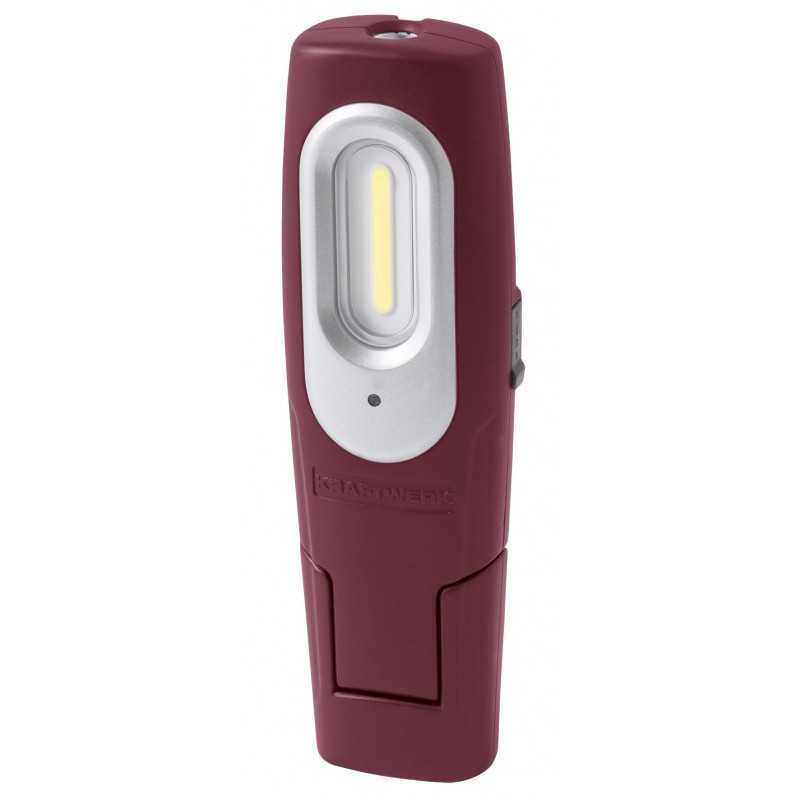 Lampe de Travail Rechargeable, 2+1 W COB-LED à accu 3.7V Li-Ion 32032