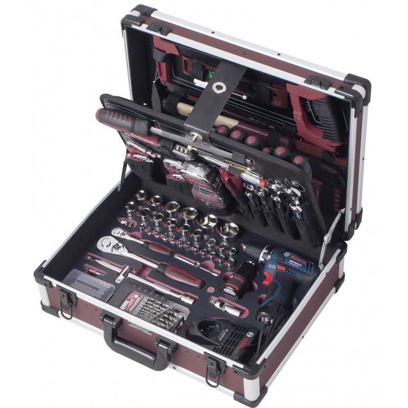 Coffret d'Outils Professionnels avec Perceuse - 264 pièces 3949