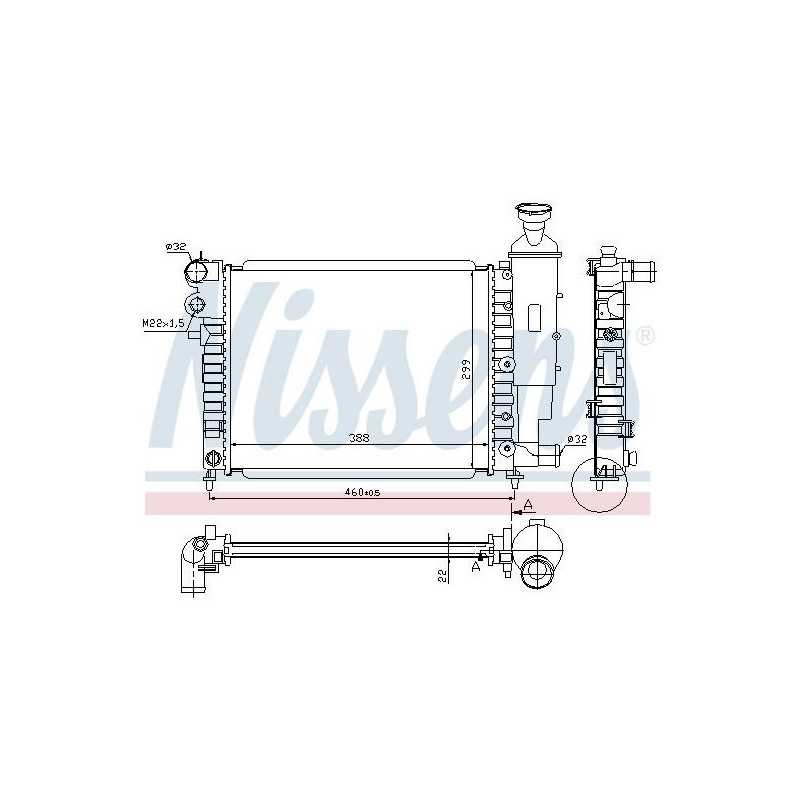 Radiateur Moteur - Peugeot 106 R10101