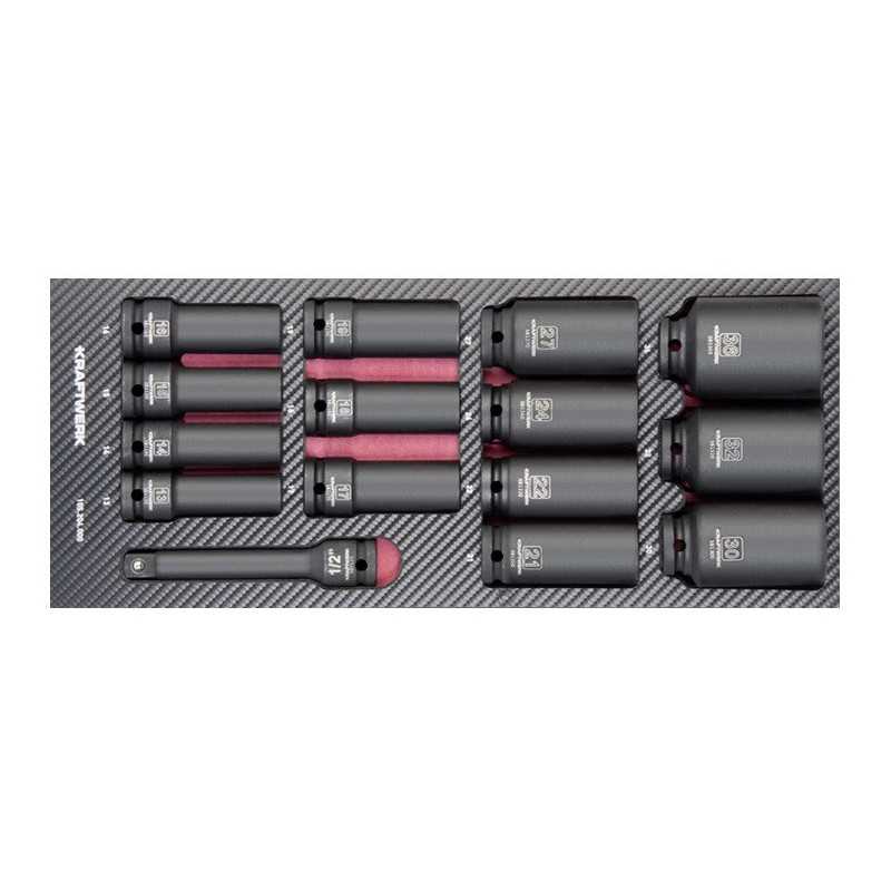 Module de Douilles Impact Longues 1/2" - 15 pièces 105.204.000