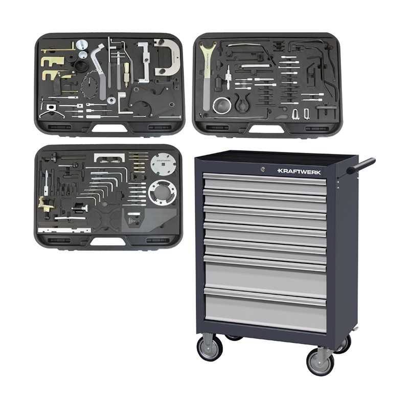 Servante d'Atelier B107 avec Outils - 120 pcs 102.100.900