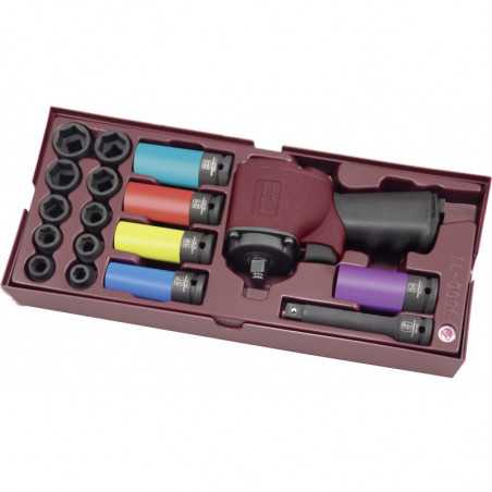 Coffret de clé à chocs / douilles impact - 17 pièces 4900-71B