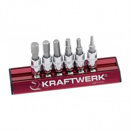 Jeu de 6 Douilles 6 Pans male - MAGALU 1/4" 106099