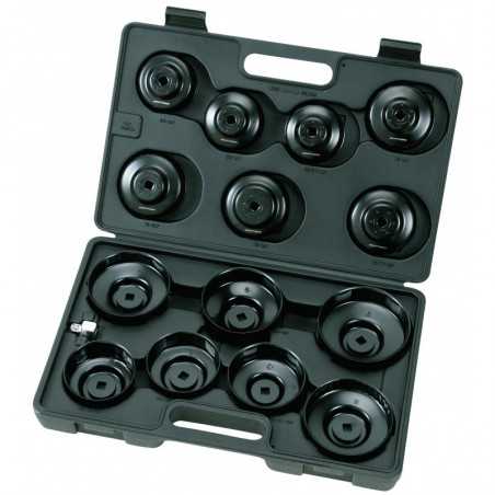 Coffret de 15 Cloches pour Filtres à Huiles - 65-100 mm 30620