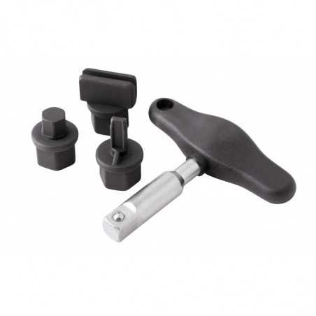 Coffret d'outils de vidange en plastique - 4 pieces 503.006.000 Coffret d'outils de vidange en plastique - 4 pieces 503.006.000