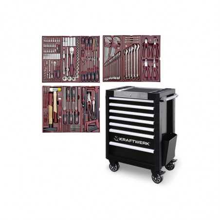 Servante d'atelier TRIO 7 tiroirs COMPLETO EDITION SPECIALE - 191 outils 3934-4911 Servante d'atelier TRIO 7 tiroirs COMPLETO EDITION SPECIALE - 191 outils 3934-4911
