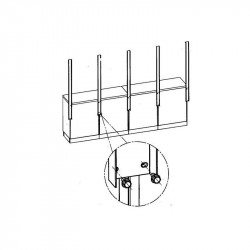 Barre de raccordement panneaux MOBILIO 3964-07