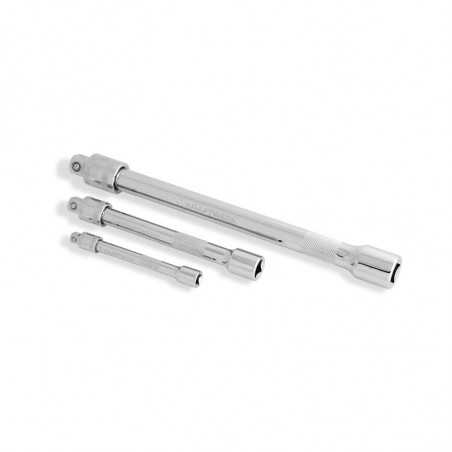 Jeu de 3 rallonges à verouillage 1/4" - 1/2" - 3/8" 123002 Jeu de 3 rallonges à verouillage 1/4" - 1/2" - 3/8" 123002
