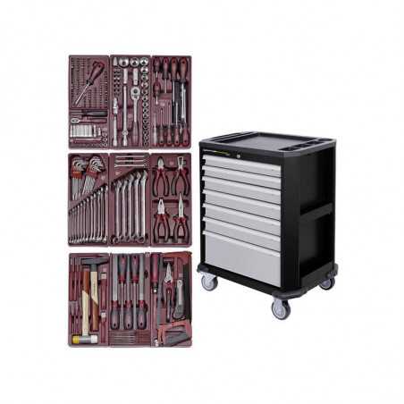 Servante d'atelier 7 tiroirs KW Racing - 286 outils 1097NG Servante d'atelier 7 tiroirs KW Racing - 286 outils 1097NG