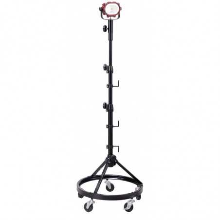 Spot industriel accu à LED COB 15 W sur trépied télescopique en metal 32025D