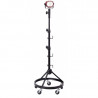 Spot industriel accu à LED COB 15 W sur trépied télescopique en metal 32025D