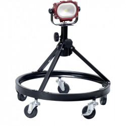 Spot industriel accu à LED COB 15 W sur trépied télescopique en metal 32025D