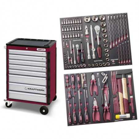 Servantes d'atelier 8 tiroirs avec 104 outils COMPLETO 3908-4931 Servantes d'atelier 8 tiroirs avec 104 outils COMPLETO 3908-4931