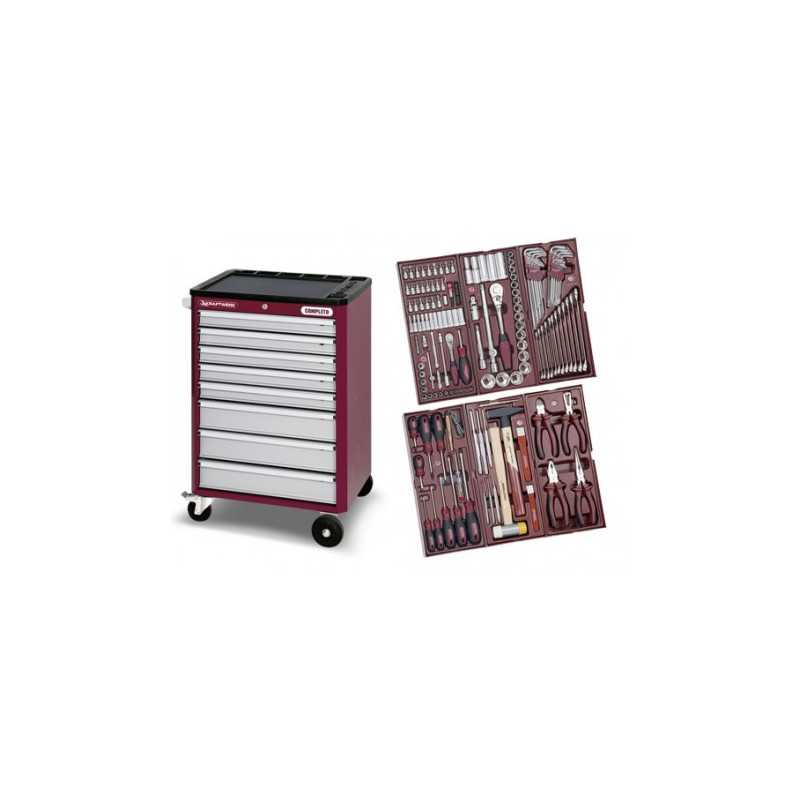 Servante 8 tiroirs HIGHTECH - 150 outils 3908-4909