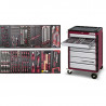 Servantes d'atelier 8 tiroirs avec 192 outils COMPLETO EVA3 3908-49907