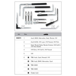 Coffret d'outils pour airbags - 12 pièces 30811
