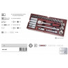 Servante d'atelier avec double porte + 4 tiroirs - 150 pièces 2906-4909