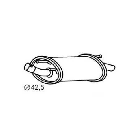Silencieux Arriere - Ford Fiesta 4 Mazda 121 FD30375 Silencieux Arriere - Ford Fiesta 4 Mazda 121 FD30375