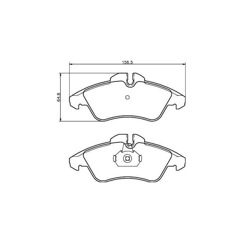 4x Plaquettes de Frein Avant - Mercedes-Benz Classe V Sprinter Vito Volkswagen LT 28-35 28-46 101220299