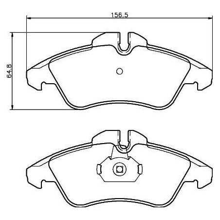 4x Plaquettes de Frein Avant - Mercedes-Benz Classe V Sprinter Vito Volkswagen LT 28-35 28-46 101220299