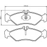 4x Plaquettes de Frein Arriere - Mercedes-Benz Sprinter Volkswagen LT 28-35 28-46 101220309