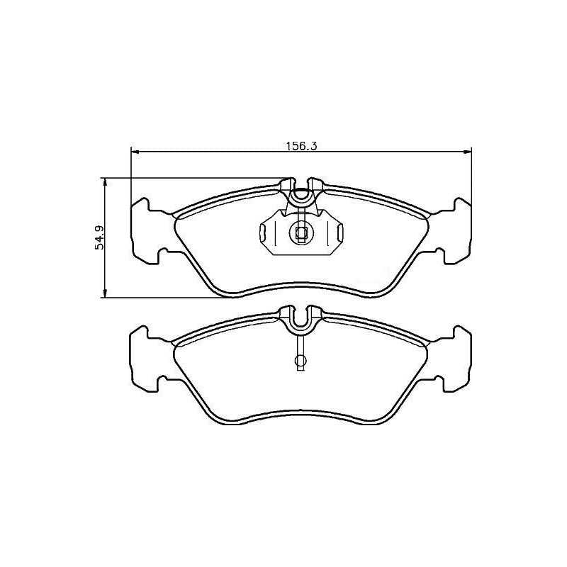 4x Plaquettes de Frein Arriere - Mercedes-Benz Sprinter Volkswagen LT 28-35 28-46 101220319