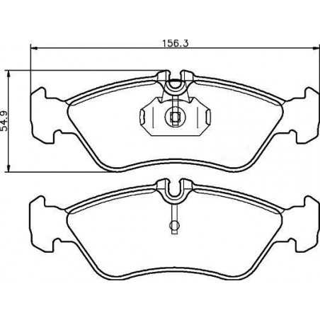 4x Plaquettes de Frein Arriere - Mercedes-Benz Sprinter Volkswagen LT 28-35 28-46 101220319 4x Plaquettes de Frein Arriere - Mercedes-Benz Sprinter Volkswagen LT 28-35 28-46 101220319