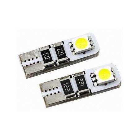 2 Ampoules Veilleuse à led Effet Xenon w5w t10 w5w